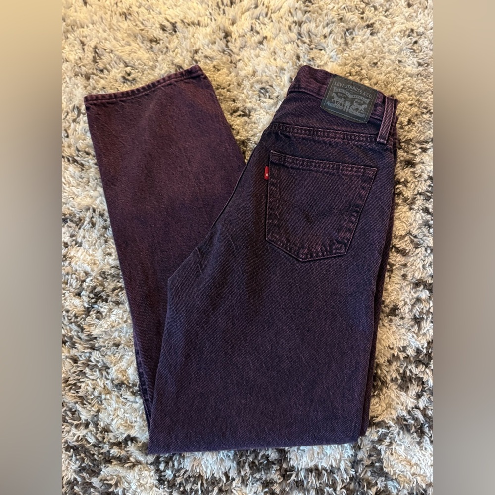 Levi’s straight leg purple acid wash ‘94 baggy jeans